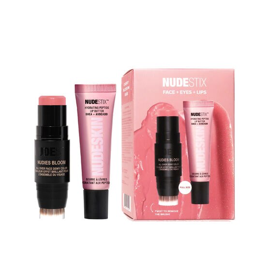 KIT BLUSH E BALM LABIAL NUDESTIX ROSY PINK GLOW